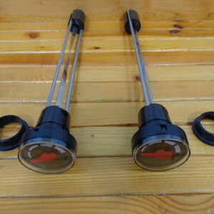 TWO FERRIS SNAPPER PRO SEALED HEAD FUEL GAUGES WITH GROMMET OEM # 5022917FSBS